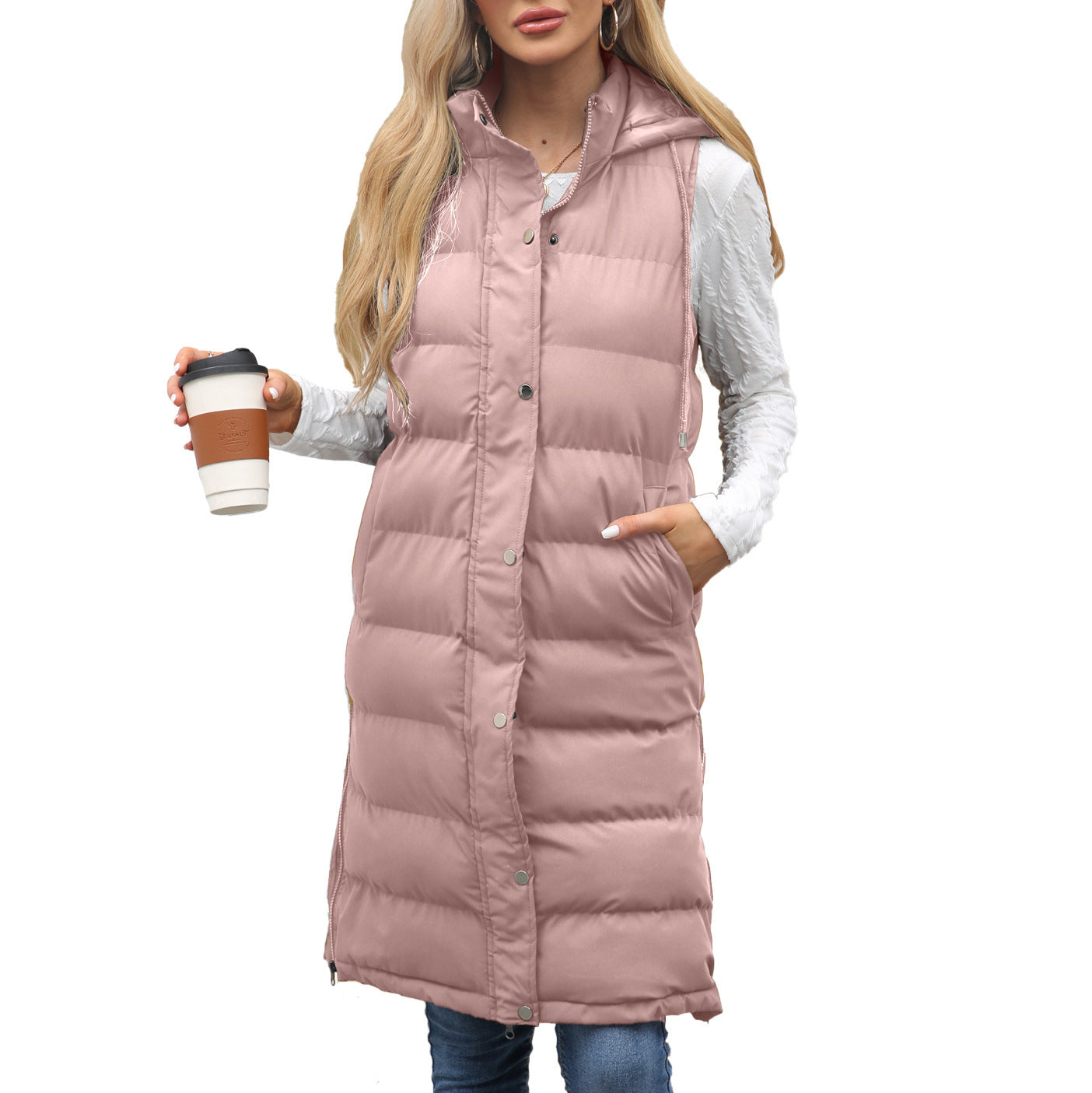 Gilet Femme Sans Manches – Capuche & Doudoune