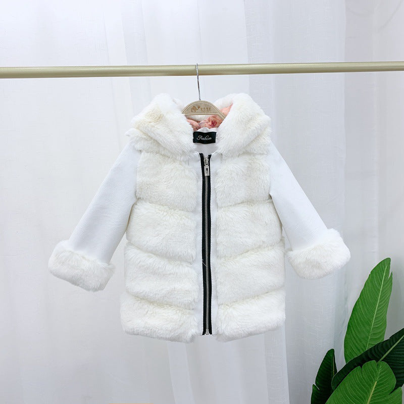 Manteau Enfant Fourré – Capuche Fourrure
