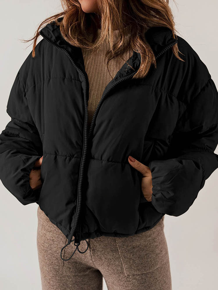 Manteau Hiver Épais à Col Montant