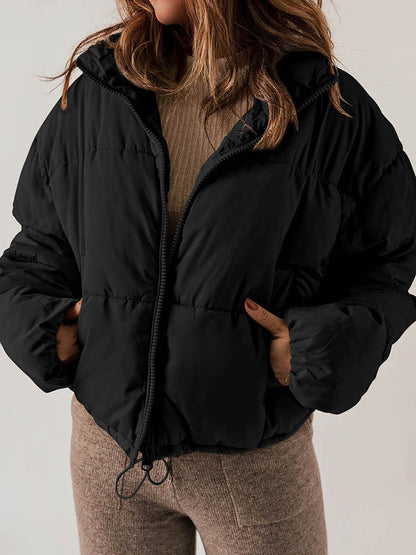 Manteau Hiver Épais à Col Montant