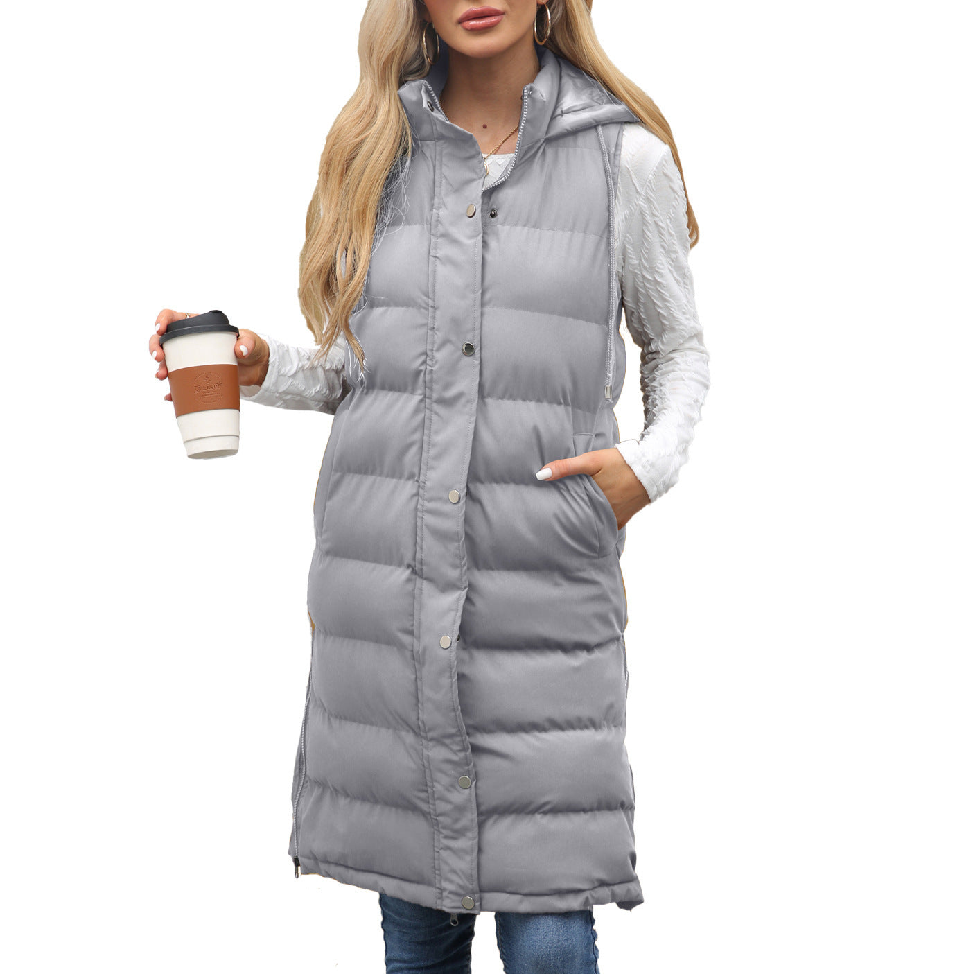 Gilet Femme Sans Manches – Capuche & Doudoune