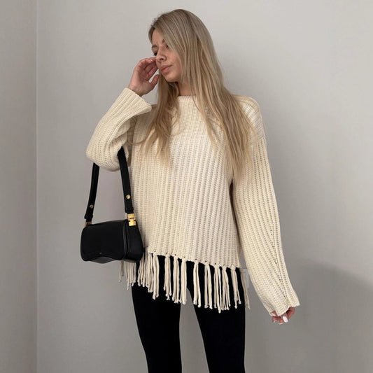 Haut Tricoté Femme Uni & Décontracté