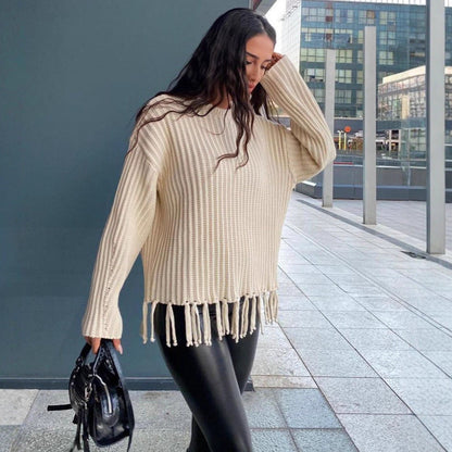 Haut Tricoté Femme Uni & Décontracté