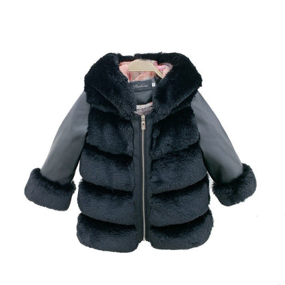 Manteau Enfant Fourré – Capuche Fourrure