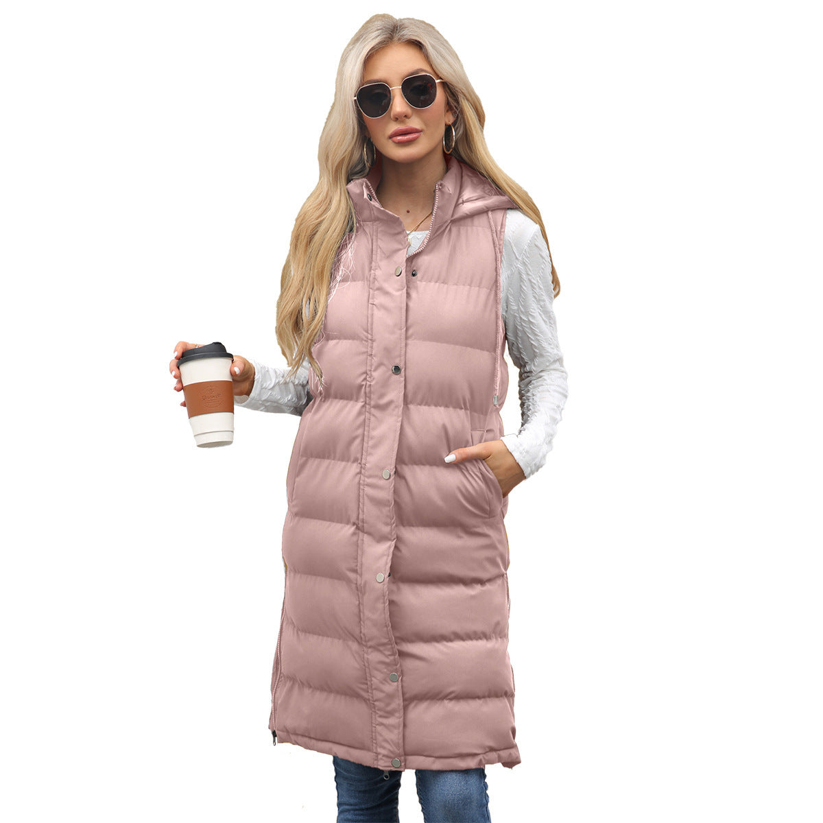Gilet Femme Sans Manches – Capuche & Doudoune