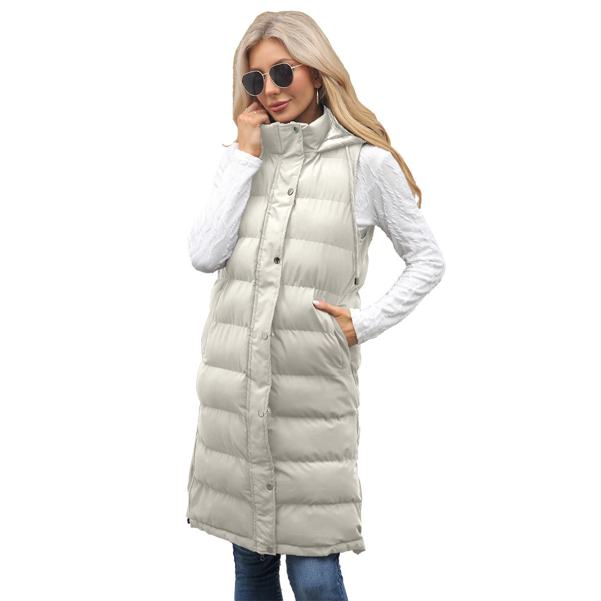 Gilet Femme Sans Manches – Capuche & Doudoune